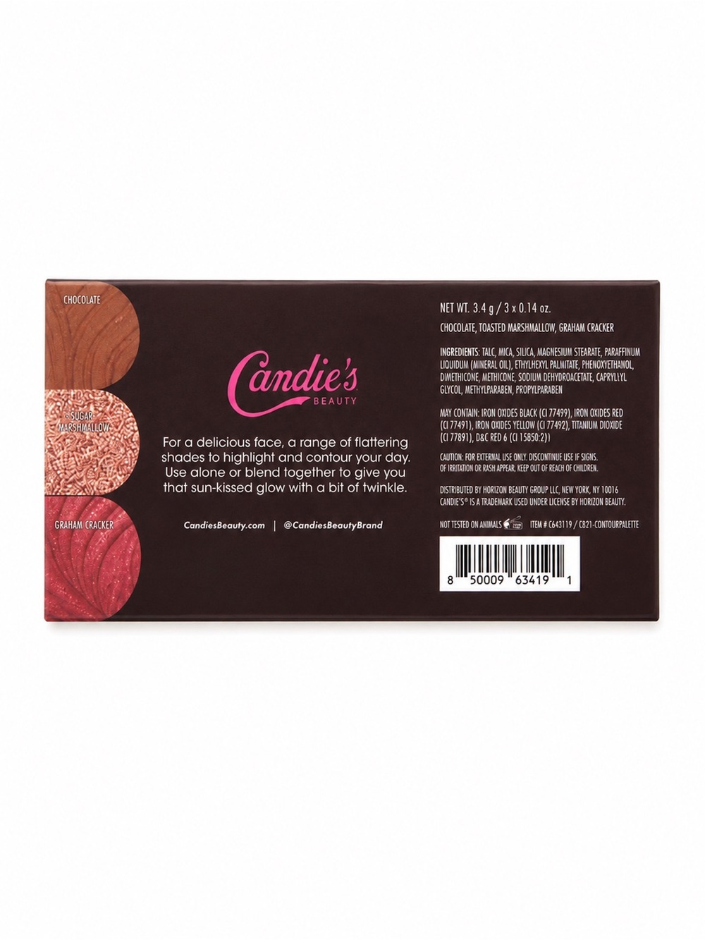 Candie’s Beauty S’Mores Contour Palette Bronzer Highlighter Blush NIB - Picture 2 of 6